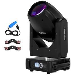 Topteng - 275W 10R Beam Moving Head - Double Prism (8/16-Facet), DMX512 Control, 2.8° Narrow Beam, for Stage/Disco/Party