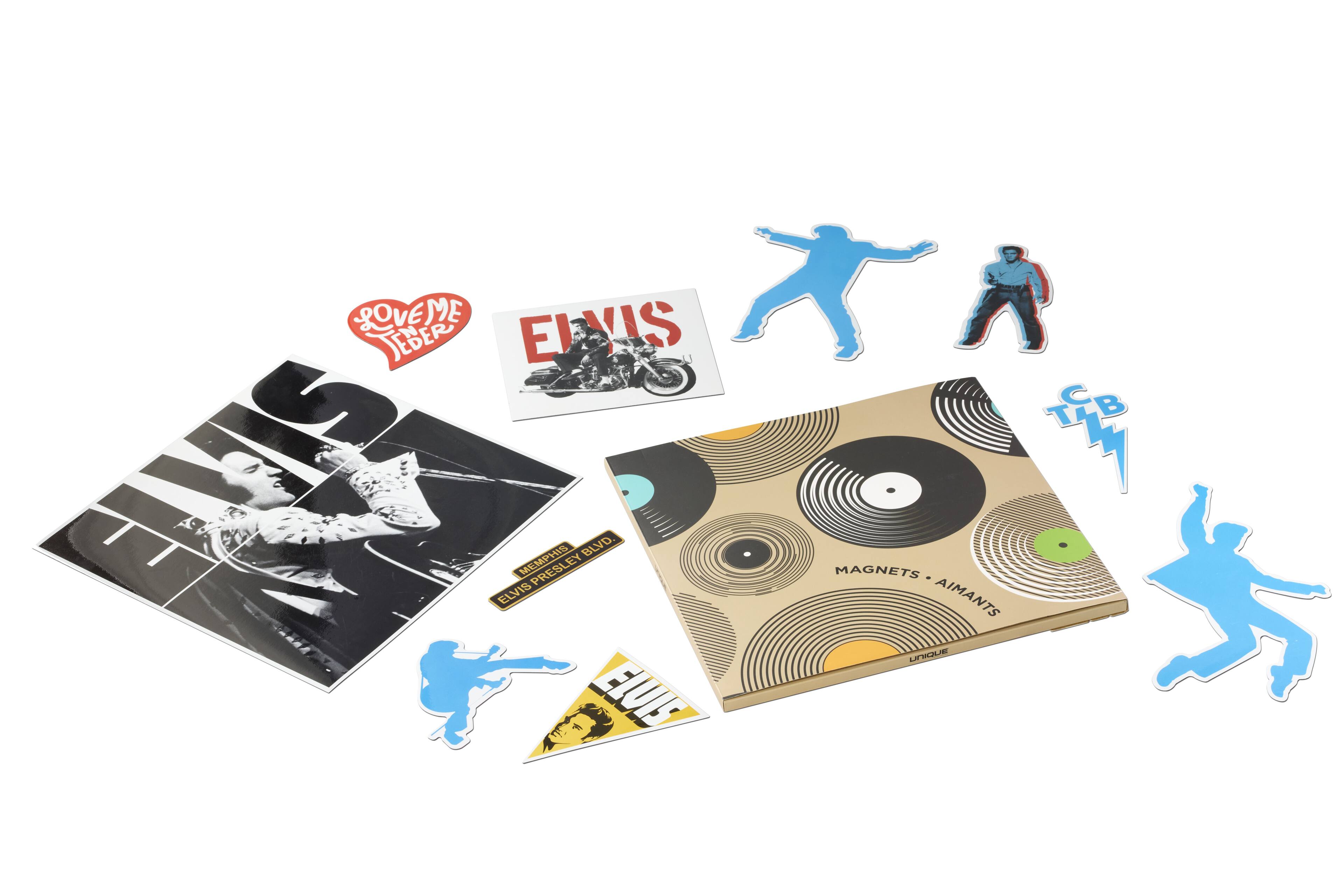 LOVE ME JEDER ELVIS BLVD MEMPHIS ELVIS ELVIS  
TC C B MAGNETS - AIMANTS UNIQUE