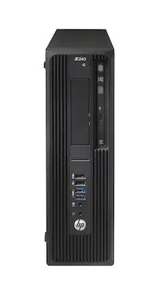 HP - Refurbished Excellent - Z240 Small Form Factor Intel Xeon E3-1225 3.3 GHz 16GB DDR4 512 GB SSD + 1 TB HDD NVIDIA Quadro P1000 W11P Desktop - Black