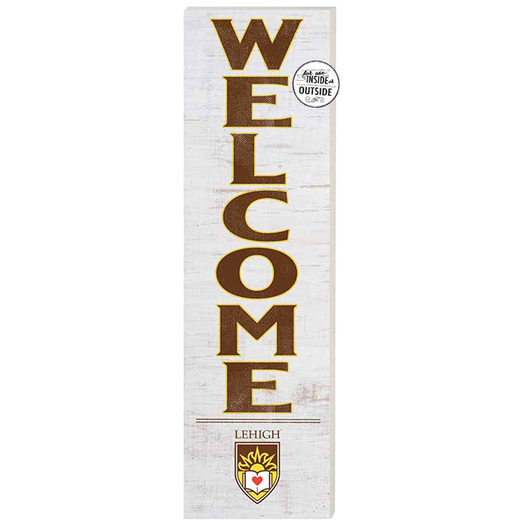 White Lehigh Mountain Hawks 10'' x 35'' Indoor/Outdoor Welcome Sign