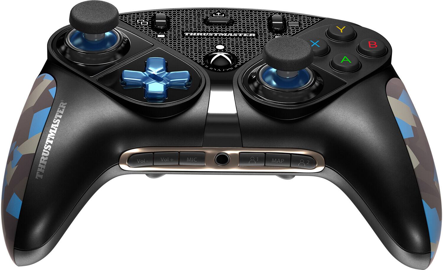 THRUSTMASTER

X Y B THRUSTMASTER Vol- Vol+ MIC MAP 2 A