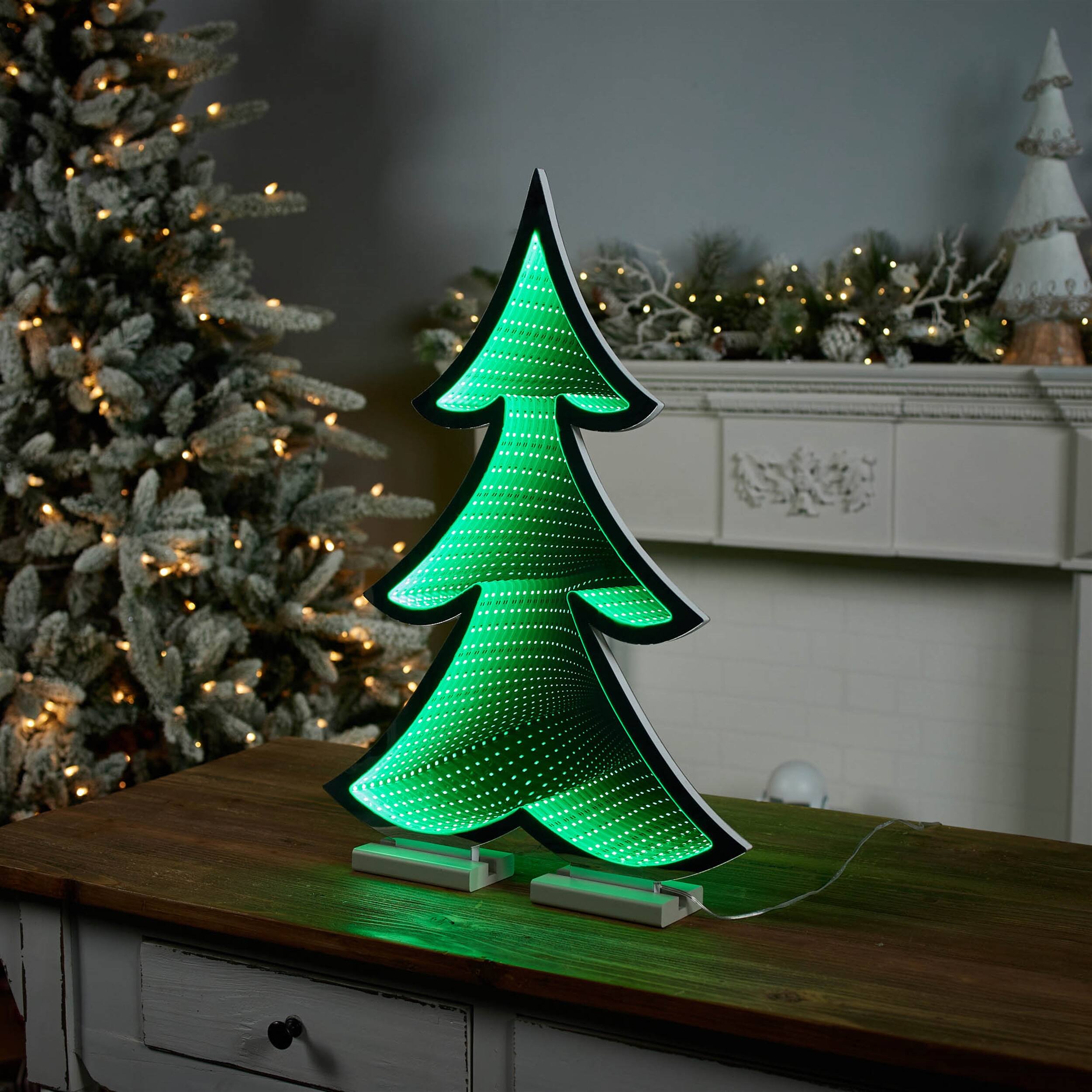 Angle. BreeBe - Green Pine Tree Ekkolight 23.5"H - Green.