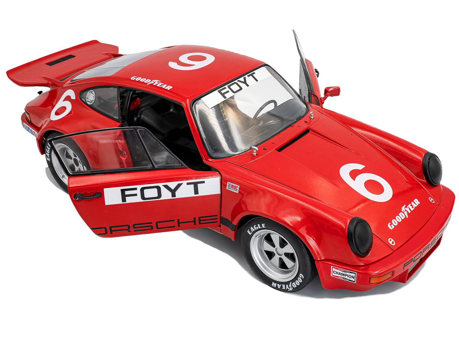 - 9 GOOD YEAR GOOD, YEAR FOYT 6 OPA U EAGLE FOYT IROC 6 GOOD YEAR PORSCHE EAGLE e PORSCHE CHAMPION GOODYEAR