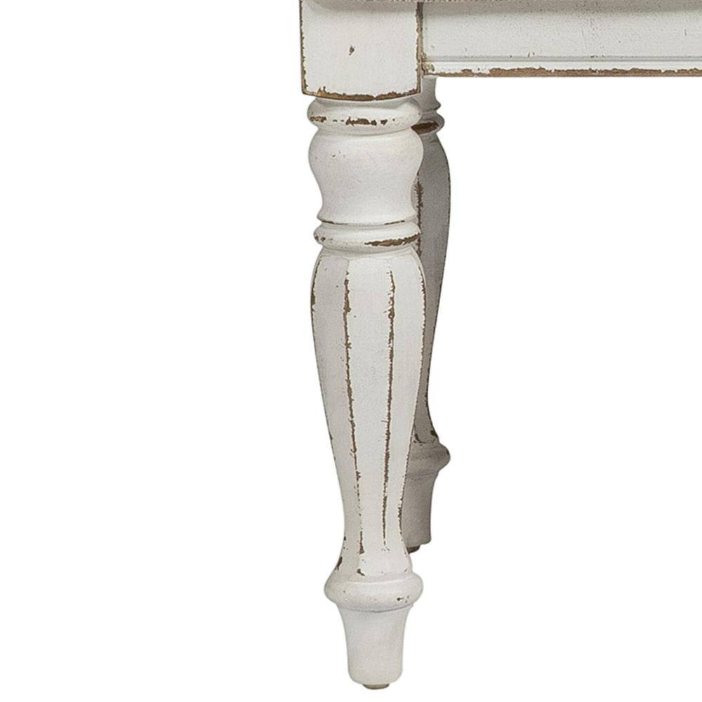 Alt View 2. Liberty Furniture Industries - Magnolia Manor Vanity Stool in Antique White - White.