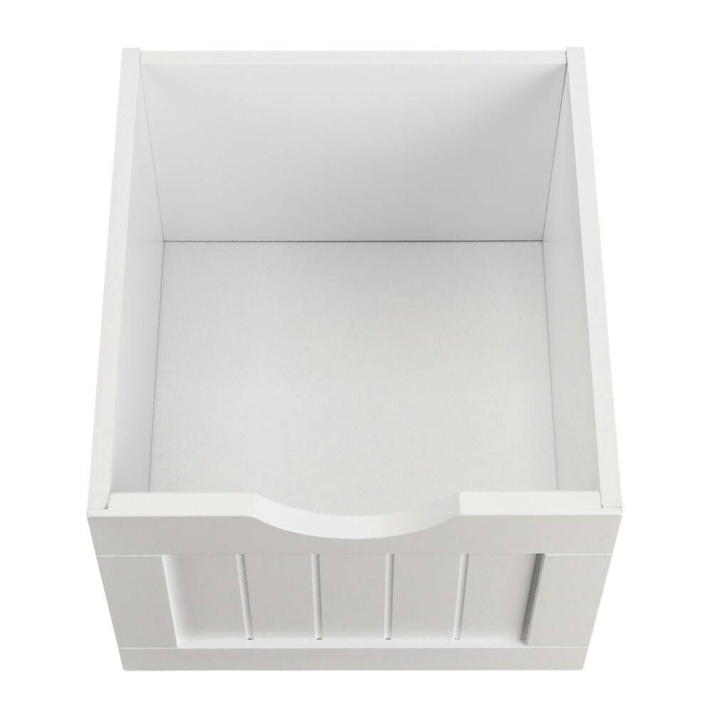 Alt View 1. Kadyn - Kadyn Single Door Bathroom Storage Cabinet, 4 Drawers White, Space-Saving Organizer, Bathroom Storage Solution, White - White.