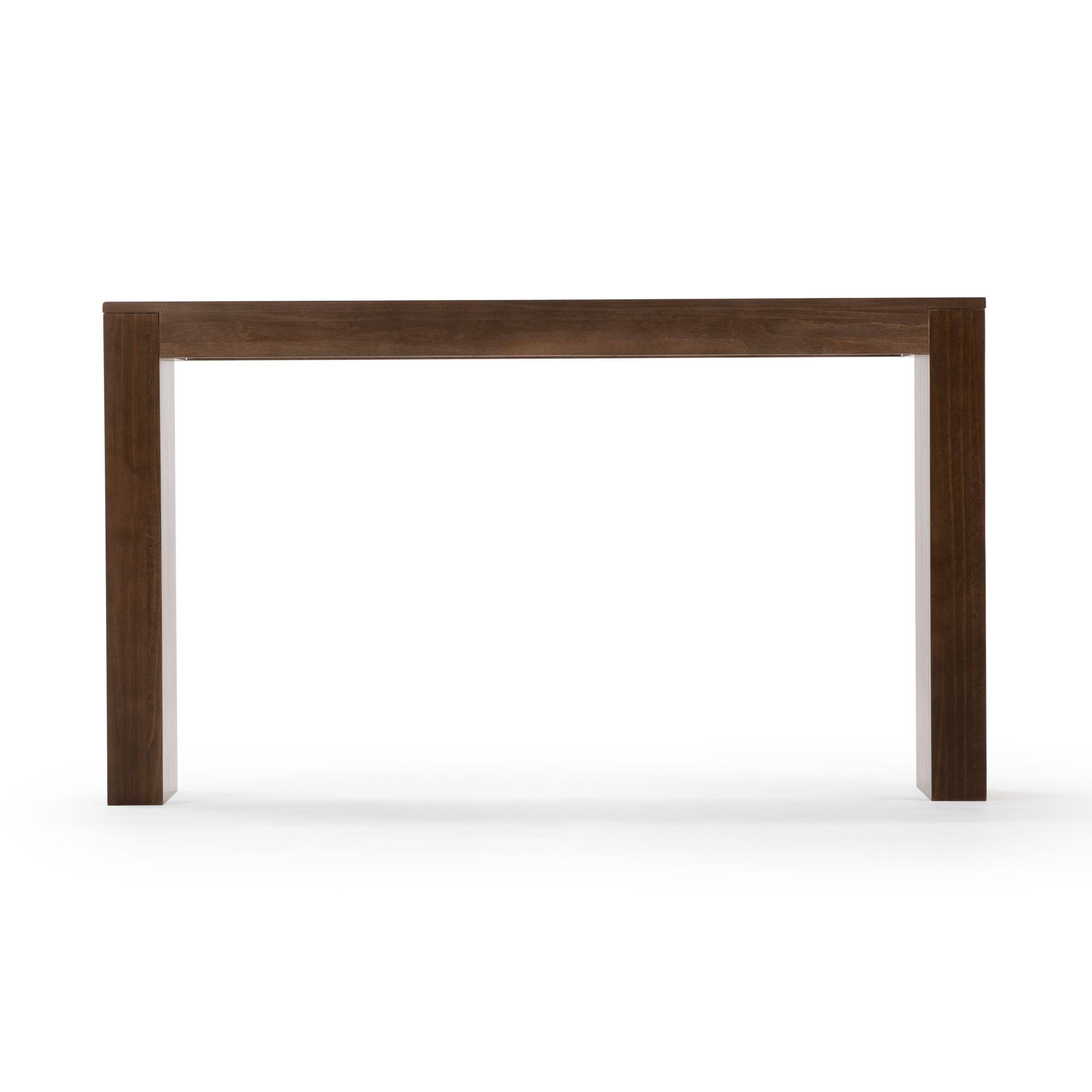 Alt View 4. Plank+Beam - Contour Console Table (56in / 1420mm), Walnut - Walnut.