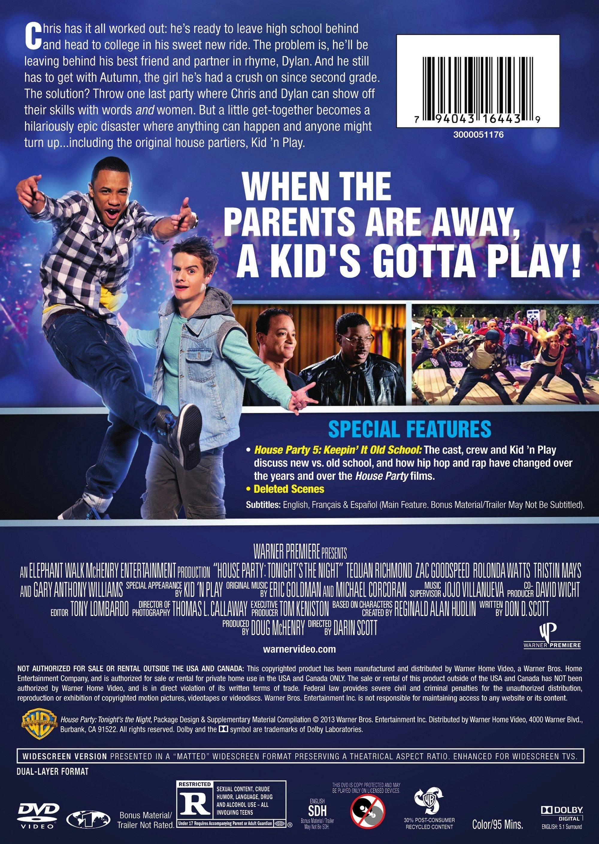 Back. House Party: Tonight's the Night [DVD].