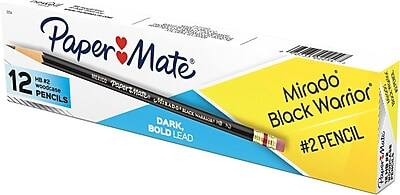 Paper Mate 12 HB 2 Woodcase Pencils  
Dark, Bold Lead  
Mirado Black Warrior #2 Pencil