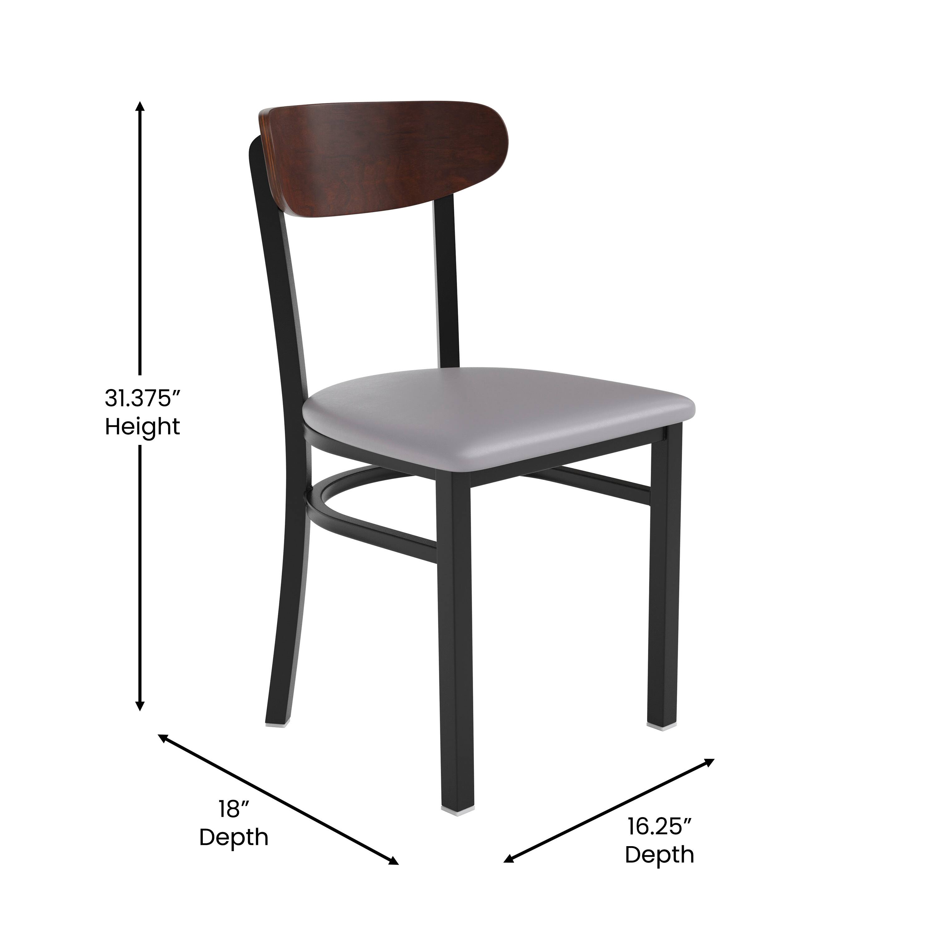 31.375" Height  
18" Depth  
16.25" Depth