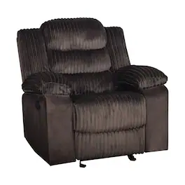New Classic Furniture - Willow Wood & Fabric Glider Recliner - Brown