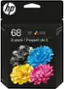 hp 68 2-pack / Paquet de 2 HP 7k Corruges 20 Orgina dencze Deur cortuctes HP dorigne wtguippoca