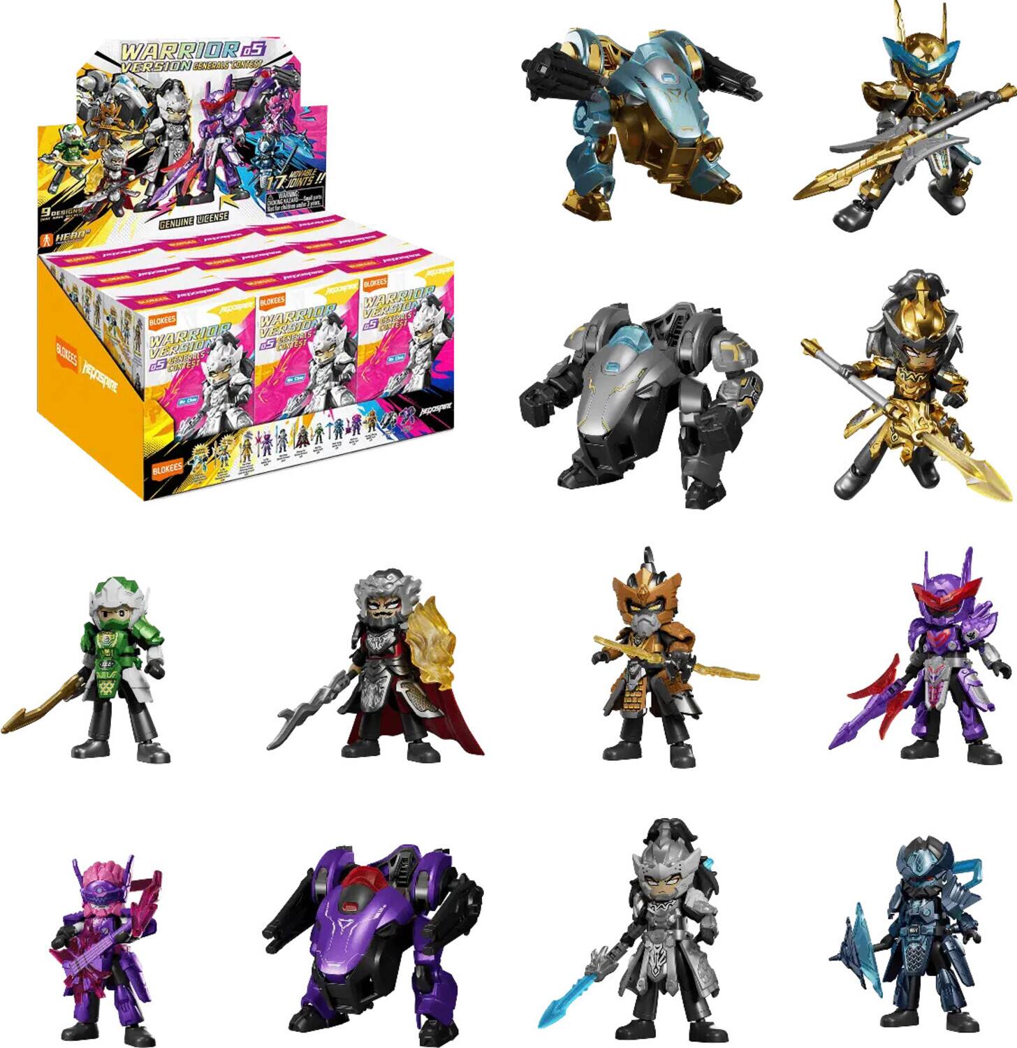 Blokees - Herospire - Warrior Version - 05: Generals Contest Model Kit Display - COLLECTIBLES