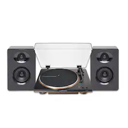 Audio-Technica - AT-LP70X-BZ Fully Auto Belt-Drive Turntable & Studio Monitors