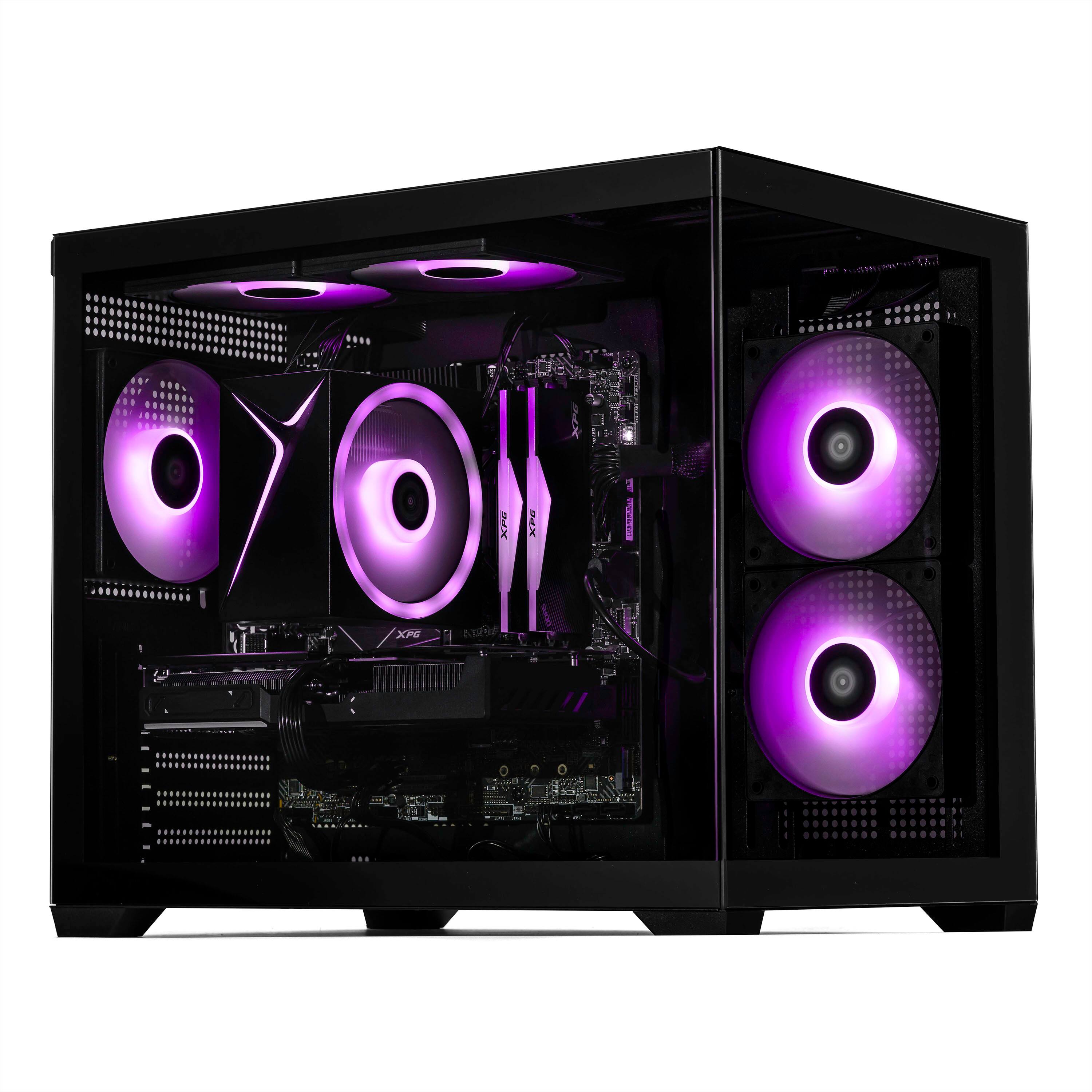 Back. STORMCRAFT - Gaming PC SIRIUS Intel i7 14700F NVIDIA GeForce RTX 5060 2TB SSD 32GB 6000MHz RGB - Windows 11 Home - Black.