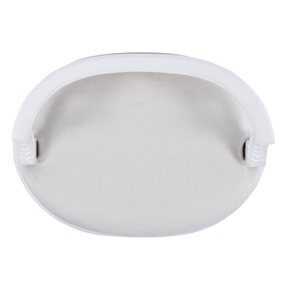Back. Butler Specialty - Hathaway Upholstered 22.5"W Vanity Seat - White.