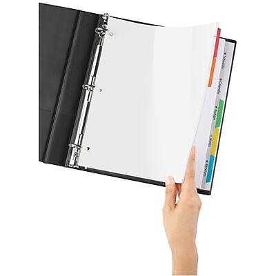 Alt View 1. Avery - Clear Easy View Plastic Dividers, 5 Tabs - Multicolor.