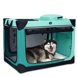 Ownpets - 42" 4 Door Collapsible Dog Crate