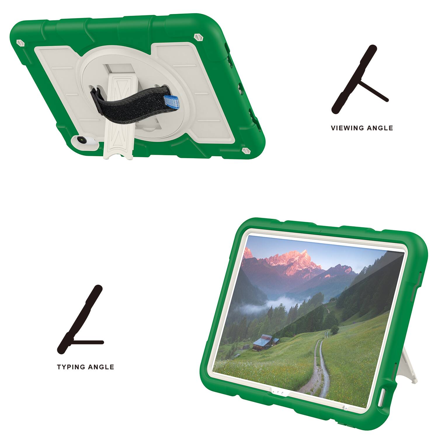 VIEWING ANGLE  
TYPING ANGLE