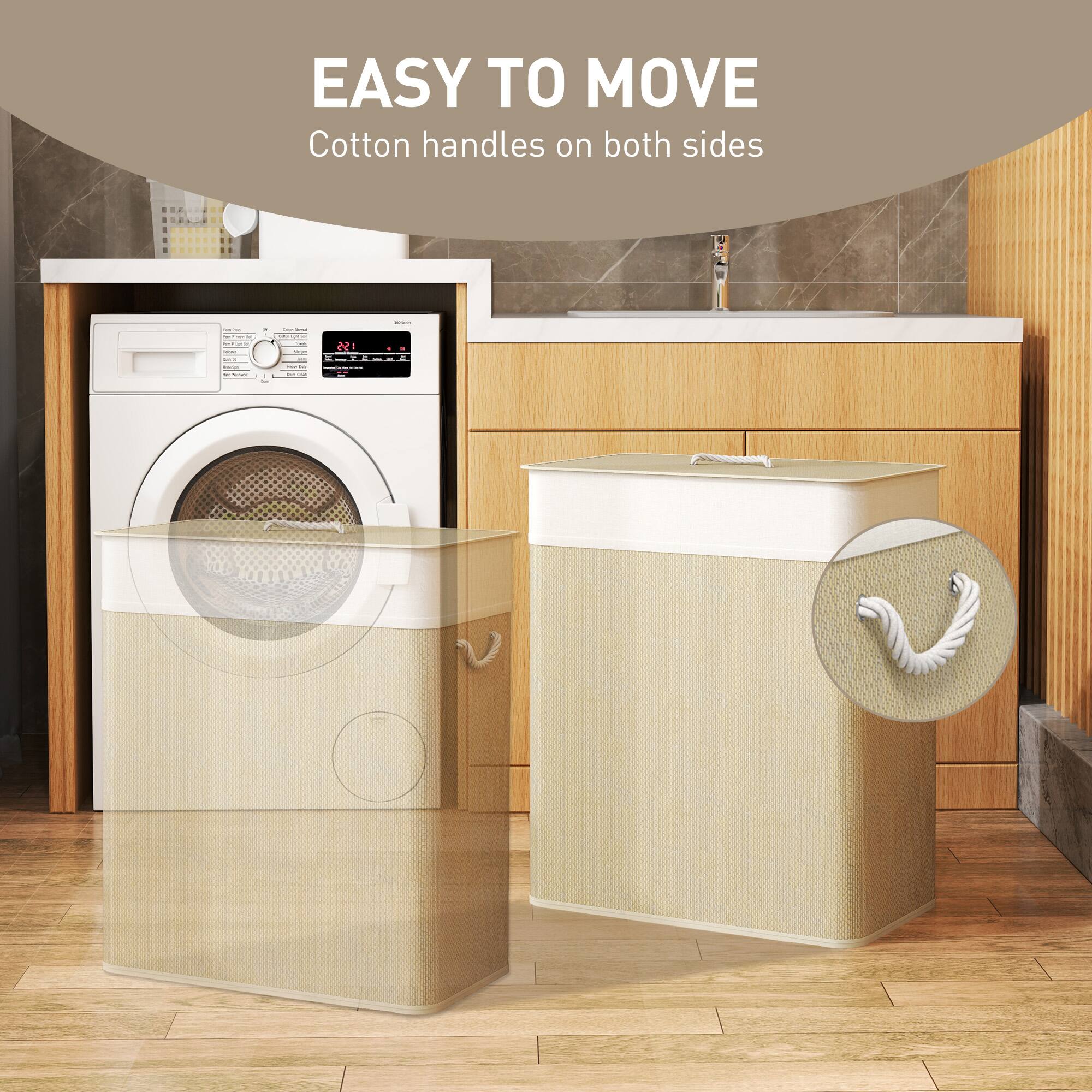 EASY TO MOVE Cotton handles on both sides