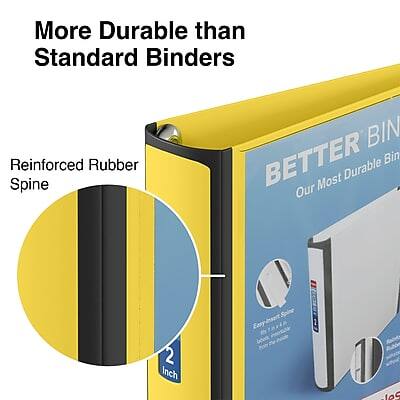 More Durable than Standard Binders

Reinforced Rubber Spine

BETTER BIN
Our Most Durable Binder

2 Inch