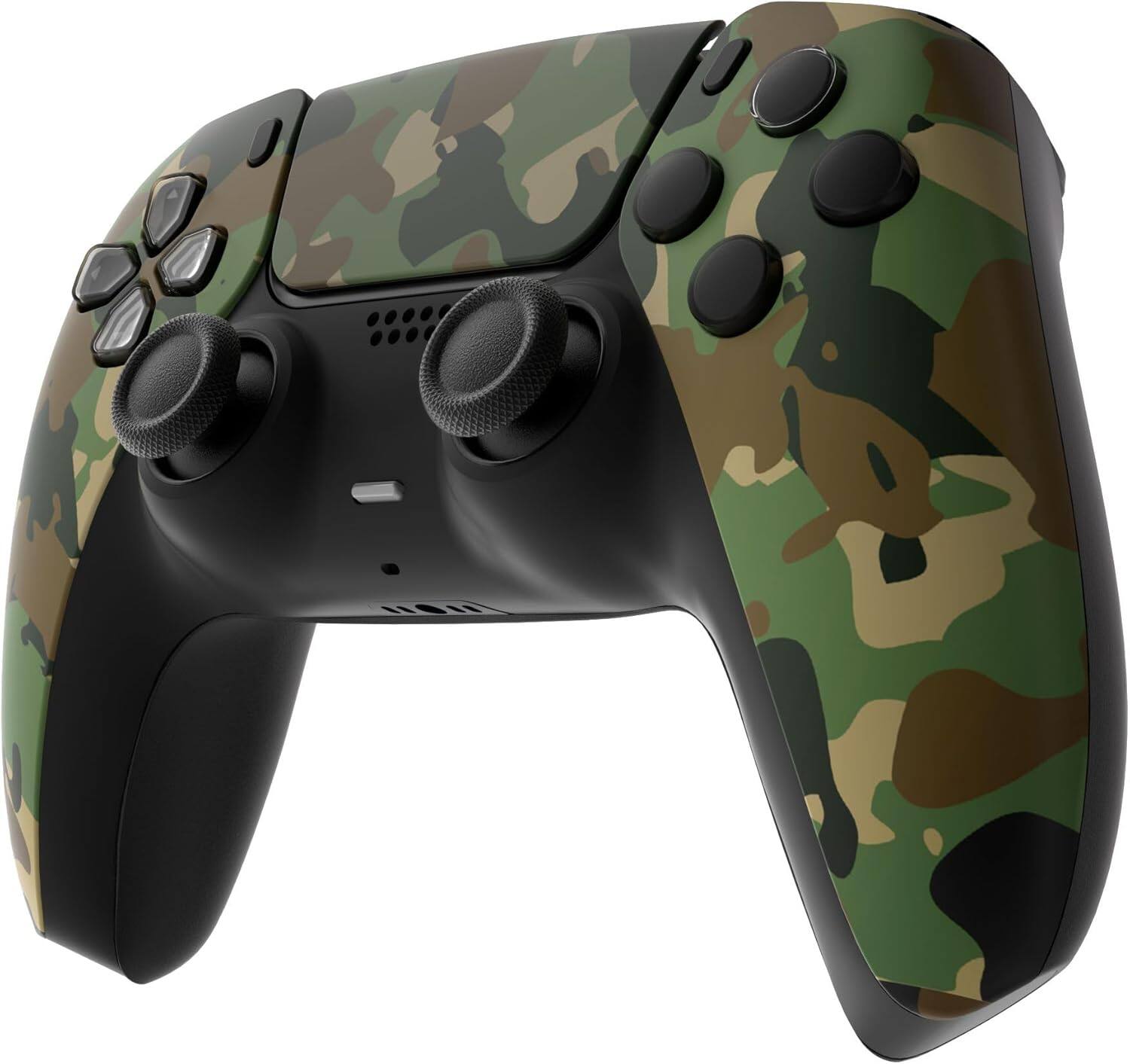 Angle. ProControllers - Custom Wireless Controller for PS5 - Green Camo.