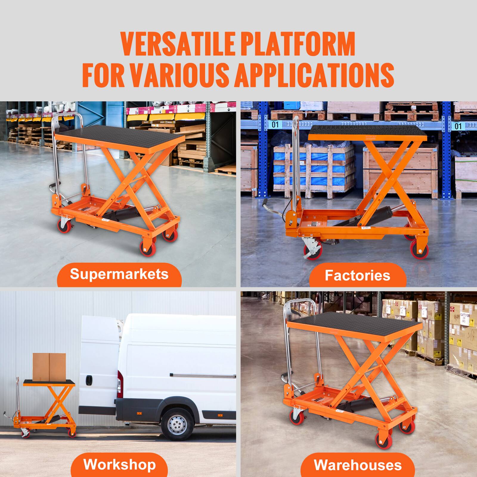 VERSATILE PLATFORM FOR VARIOUS APPLICATIONS

01
01
VOLVOZ

Supermarkets
Factories
Workshop
Warehouses