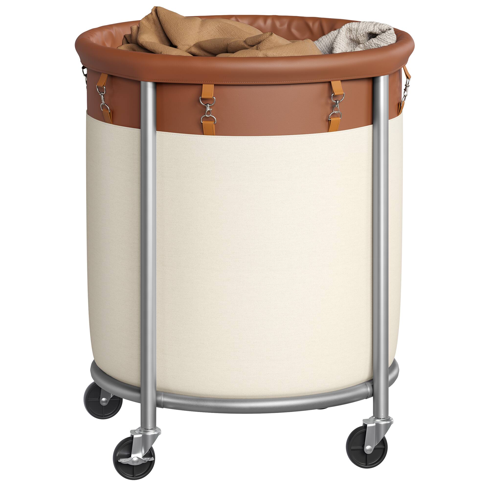 Coffee Brown and White