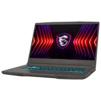 MSI - Thin A15 15.6" 144Hz Gaming Laptop (FHD) - AMD Ryzen 7 7735HS with 32GB - NVIDIDA GeForce RTX 3050 with 4G - 512GB SSD - Cosmos Gray - Front_Zoom