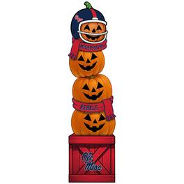 Fan Creations - Ole Miss Rebels 31" Stacked Pumpkin Leaner - Multicolor