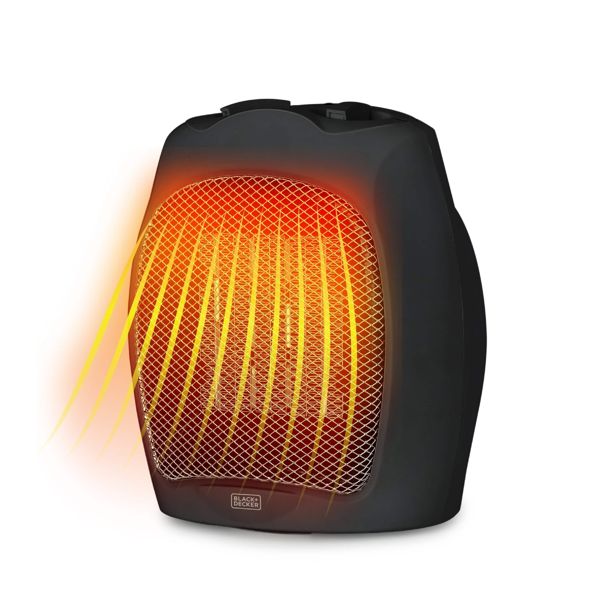 Black+Decker - 1500W Portable Space Heater - Black