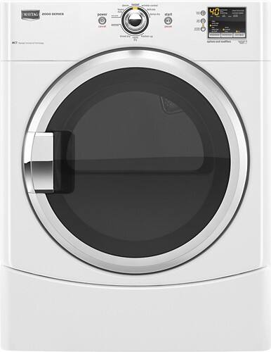 Front Standard. Maytag - 6.7 Cu. Ft. 9-Cycle Gas Dryer - White.