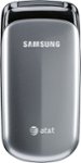 Front Standard. AT&T GoPhone - Samsung A107 No-Contract Mobile Phone - Silver.