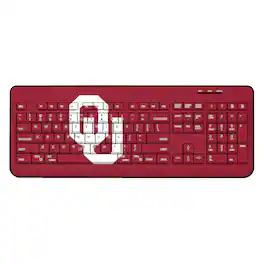 Keyscaper - Oklahoma Sooners Solid Design Wireless Keyboard - Multicolor