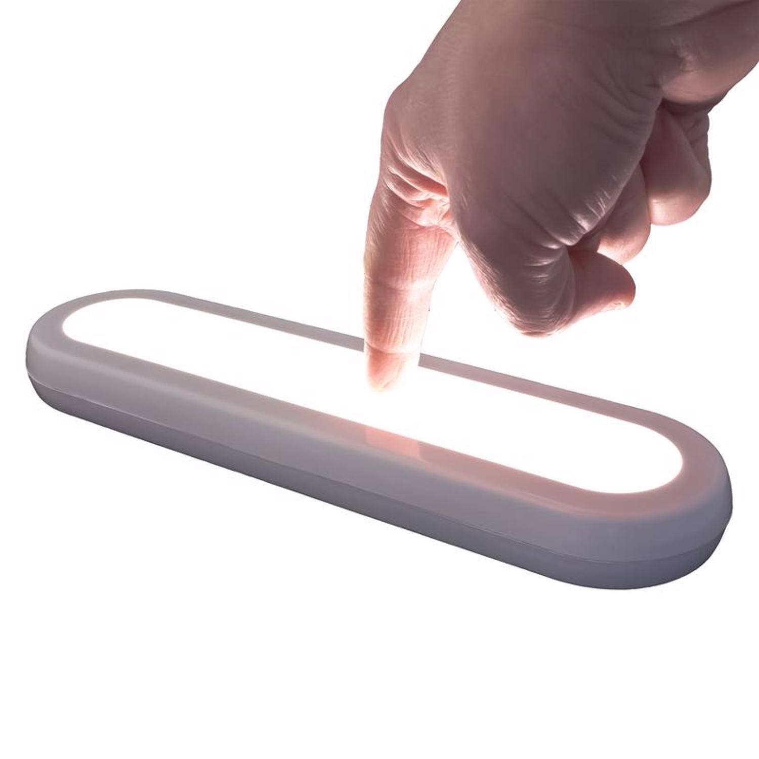 Left. Westek - Westek 12.0 in. L White Battery Powered LED Light Bar w/Remote 150 lm.