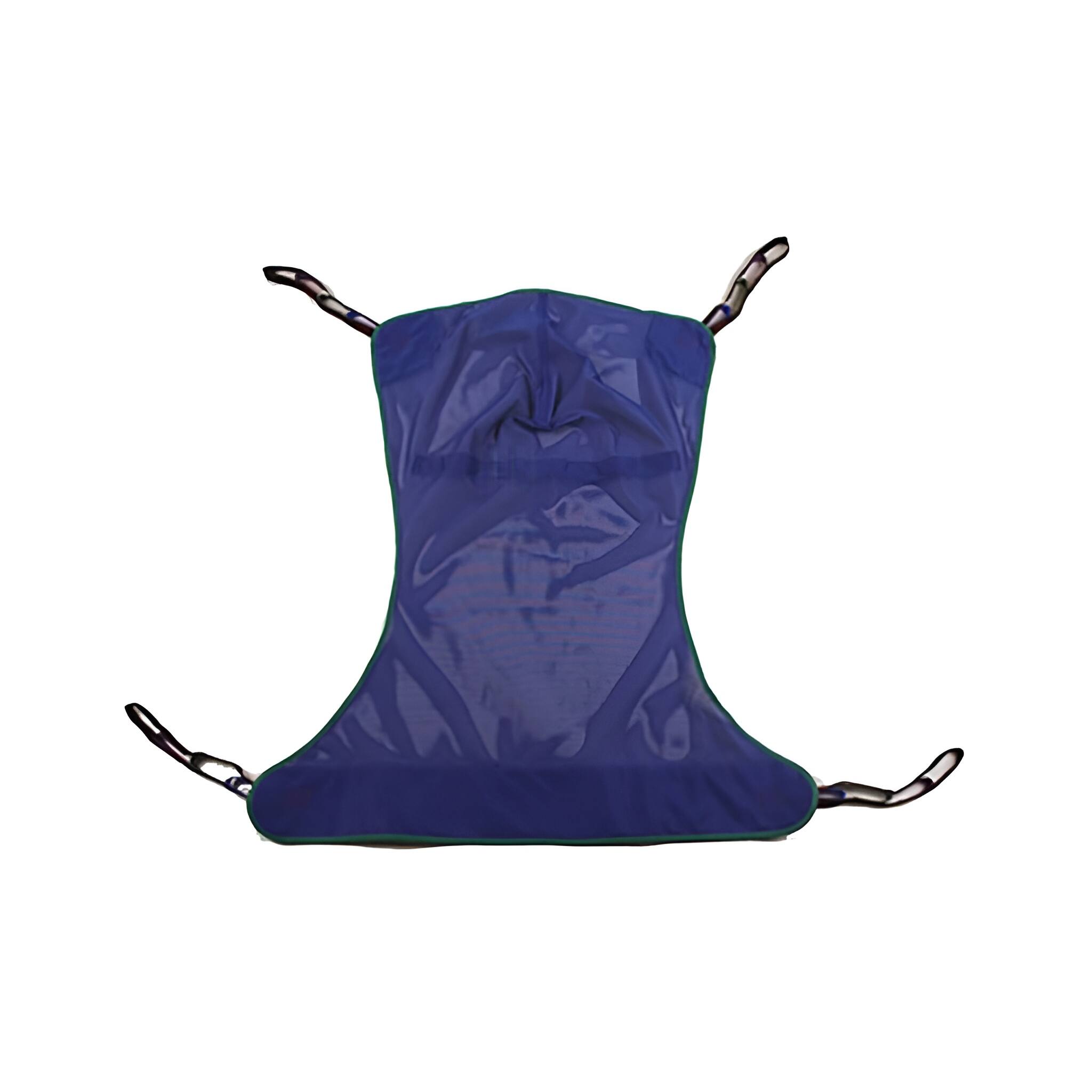 Front. Invacare - Reliant Full Body Sling for Patient Lifts, Mesh Fabric, Extra Extra Large Size (R140) - Blue.
