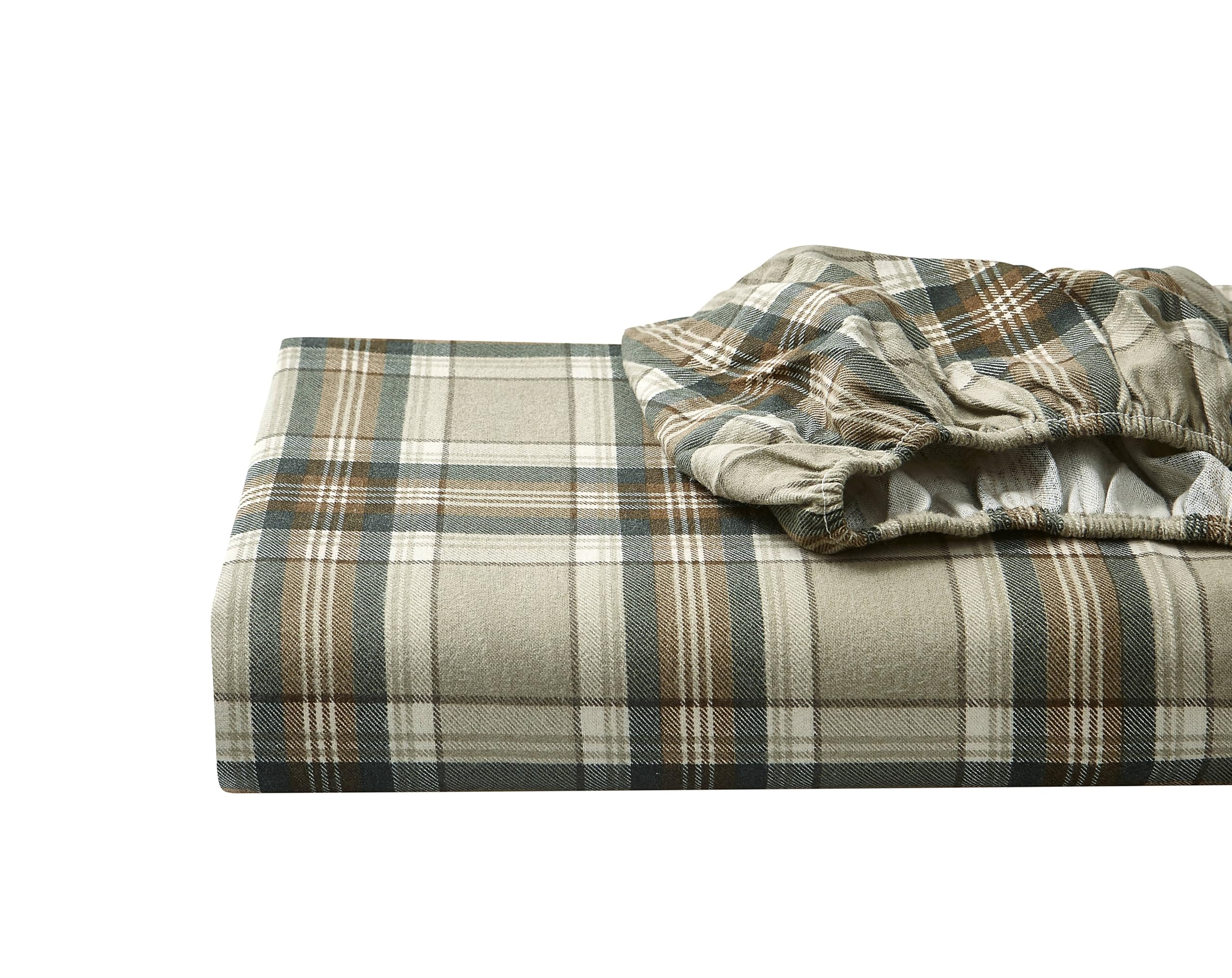Edgewood Plaid Green/Beige Queen