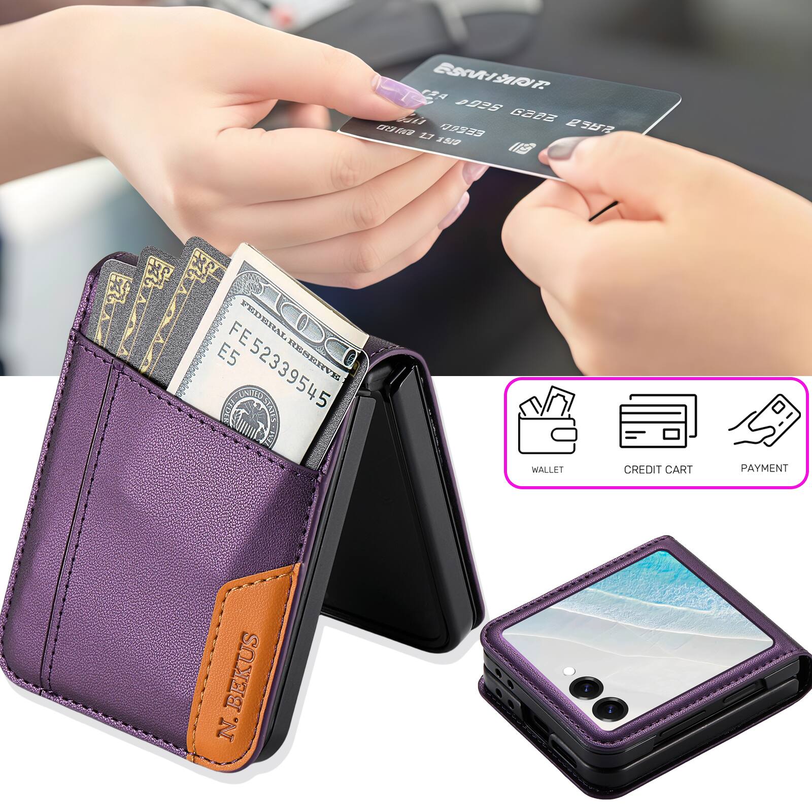 12A ESCRYAT 025 G202 2562 1.1 EESOU 1517

BEER FEDERAL E5 FE52339545 RESERVE FEDER STATES
WALLET
CREDIT CARD
PAYMENT
N. BEKUS