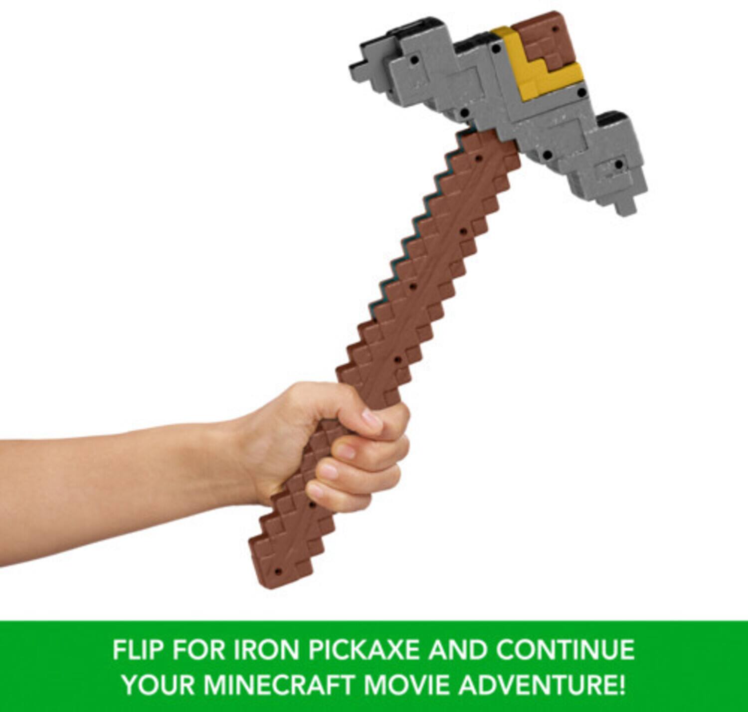 FLIP FOR IRON PICKAXE AND CONTINUE YOUR MINECRAFT MOVIE ADVENTURE!