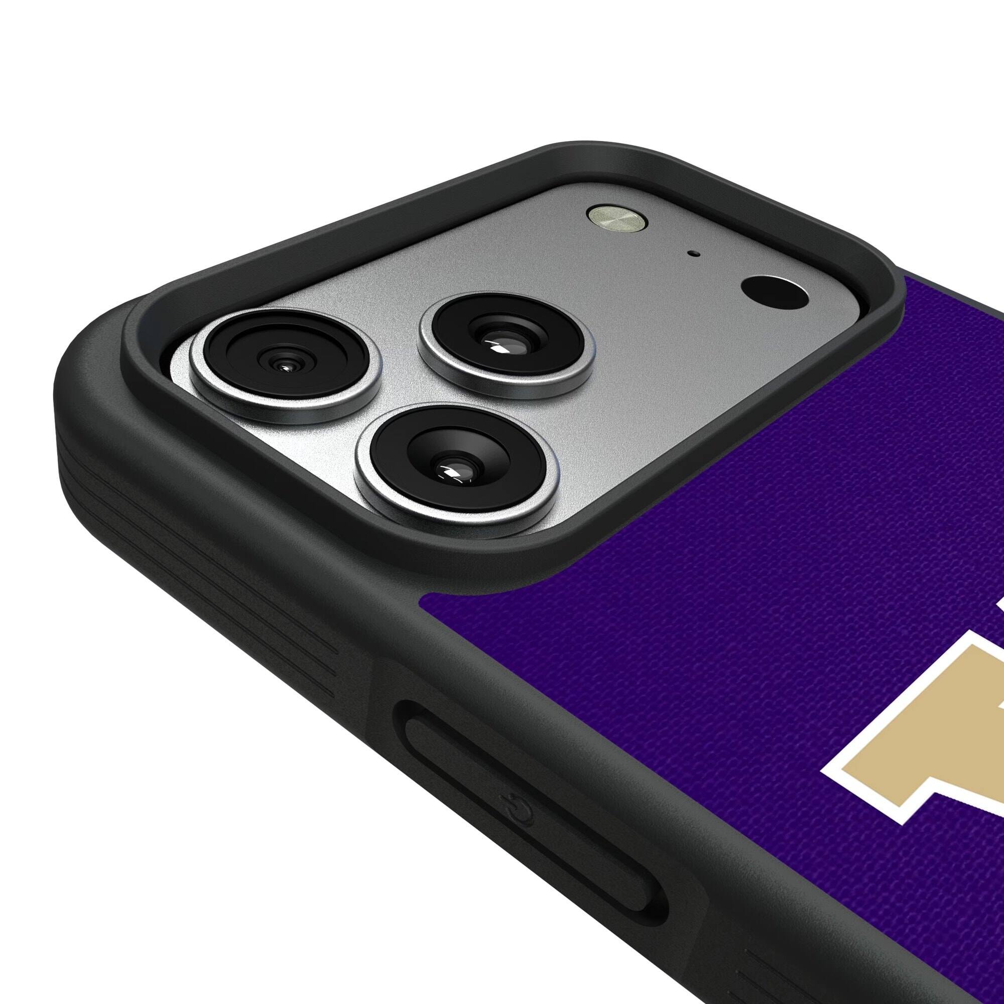 Alt View 2. Keyscaper - Washington Huskies Bump Case with 8.2ft Drop Protection - 15 Plus - Multicolor.