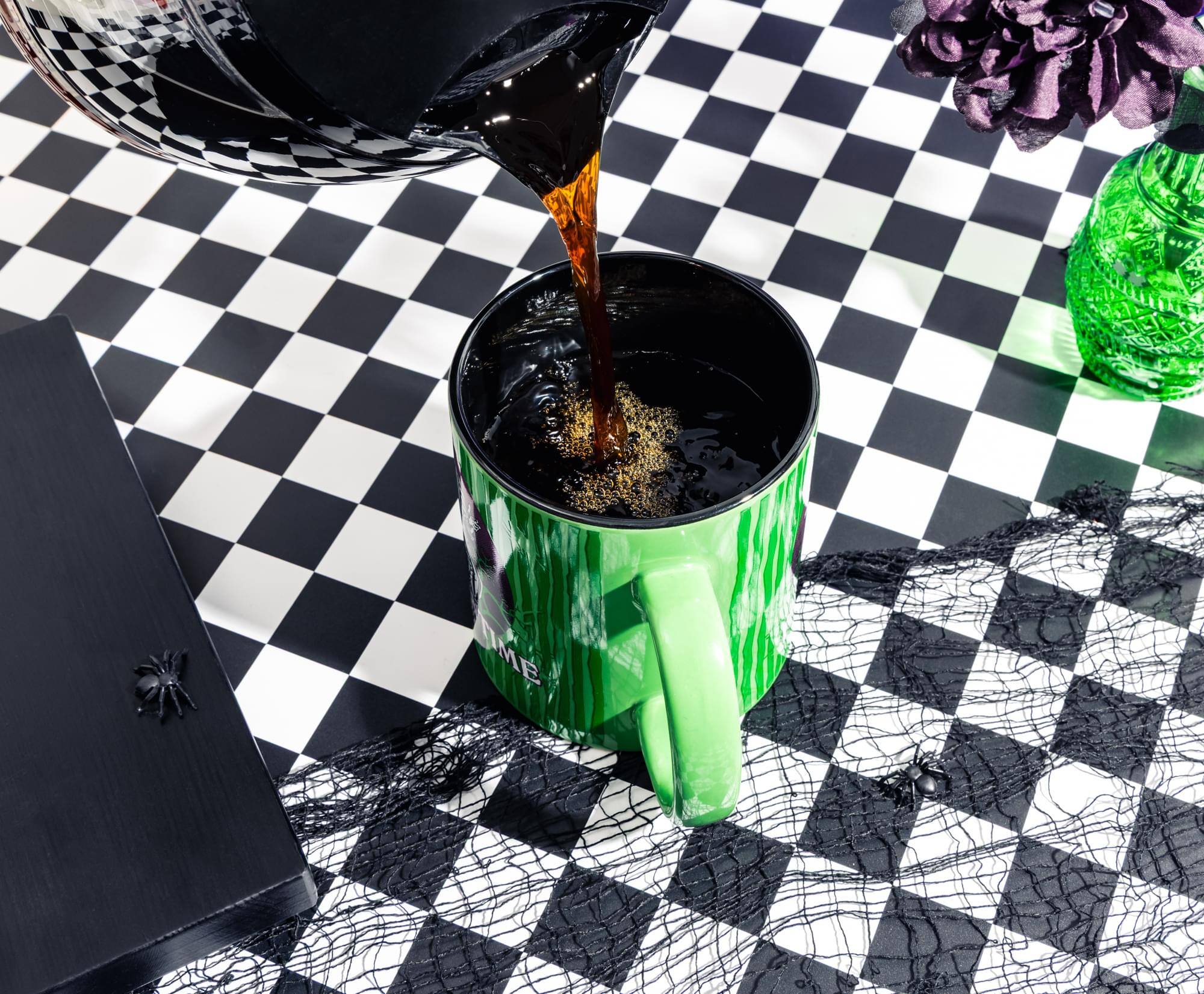Alt View 5. Silver Buffalo - Beetlejuice "It's Showtime" 20-Ounce Ceramic Mug - Green.