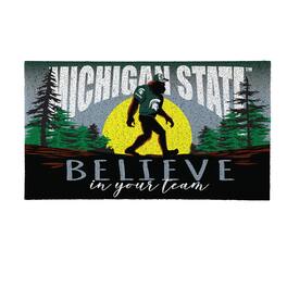 Evergreen Enterprises - Michigan State Spartans 28" x 16" Bigfoot Believe in Your Team Turf Door Mat - Multicolor