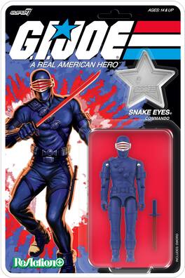 Super7 - G.I. Joe - ReAction+ Wv8 - Snake Eyes (America's 250th Anniversary) - COLLECTIBLES - Multicolor