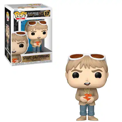 EOOEa Funko POP! SATURDAY 50 17 NIGHTLIVE LIVE SNL STUART (CALIFORNIANS) EN VINYLE FIGURE I FIGURINE VINYL DE VINIL FIGURA PLERC 3 AUPIA EOUTRN A ADVERTENDIA - - i - DINS - NORC A ATTENTION -