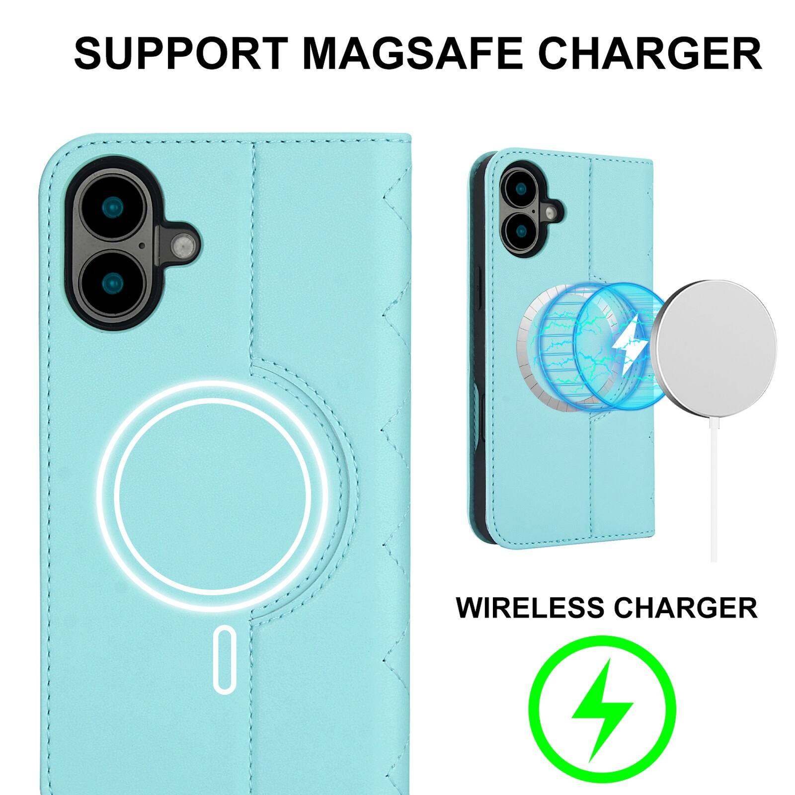 SUPPORT MAGSAFE CHARGER  
WIRELESS CHARGER