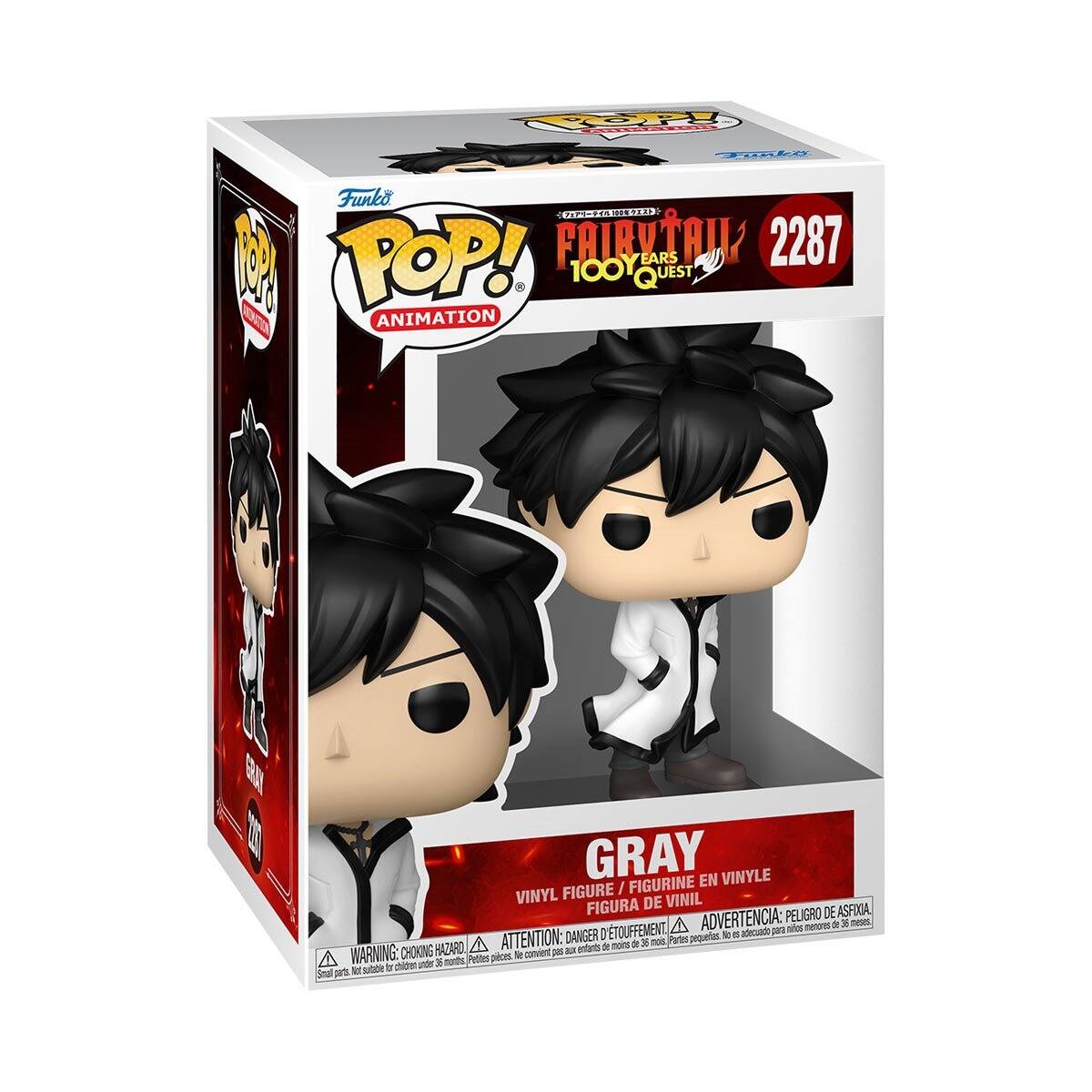 P Funko POP! SITIS TOP! POUVTIAU EARS 2287 100Y UEST NT ANIMATION GRAY VINYLE FIGURINE EN FIGURE / VINYL DE VINIL FIGURA PELIGRO DE ASFIXIA, TOUFFEMENT. ADVERTENCIA: aos neTo a meses D - a adeuad pora ATTENTION: DANGER dI 3 nos Partes pequertus CHOKING HAZARD, A - p entarnts de mom WARNING: pices l convient under 30 norths Pettes tor sitbe T de - 

FAIRY TAIL  
TOOY EARS QUEST

2287

GRAY

VINYL FIGURE / FIGURINE EN VINYLE  
FIGURA DE VINIL

WARNING: CHOKING HAZARD △ ATTENTION: DANGER d'ÉTOUFFEMENT △ ADVERTENCIA: PELIGRO DE ASFIXIA.  
Small parts. Not for children under 3 years. Pequeñas piezas. No conviene para menores de 3 años. Petite pièce. Ne convient pas aux enfants de moins de 3 ans.