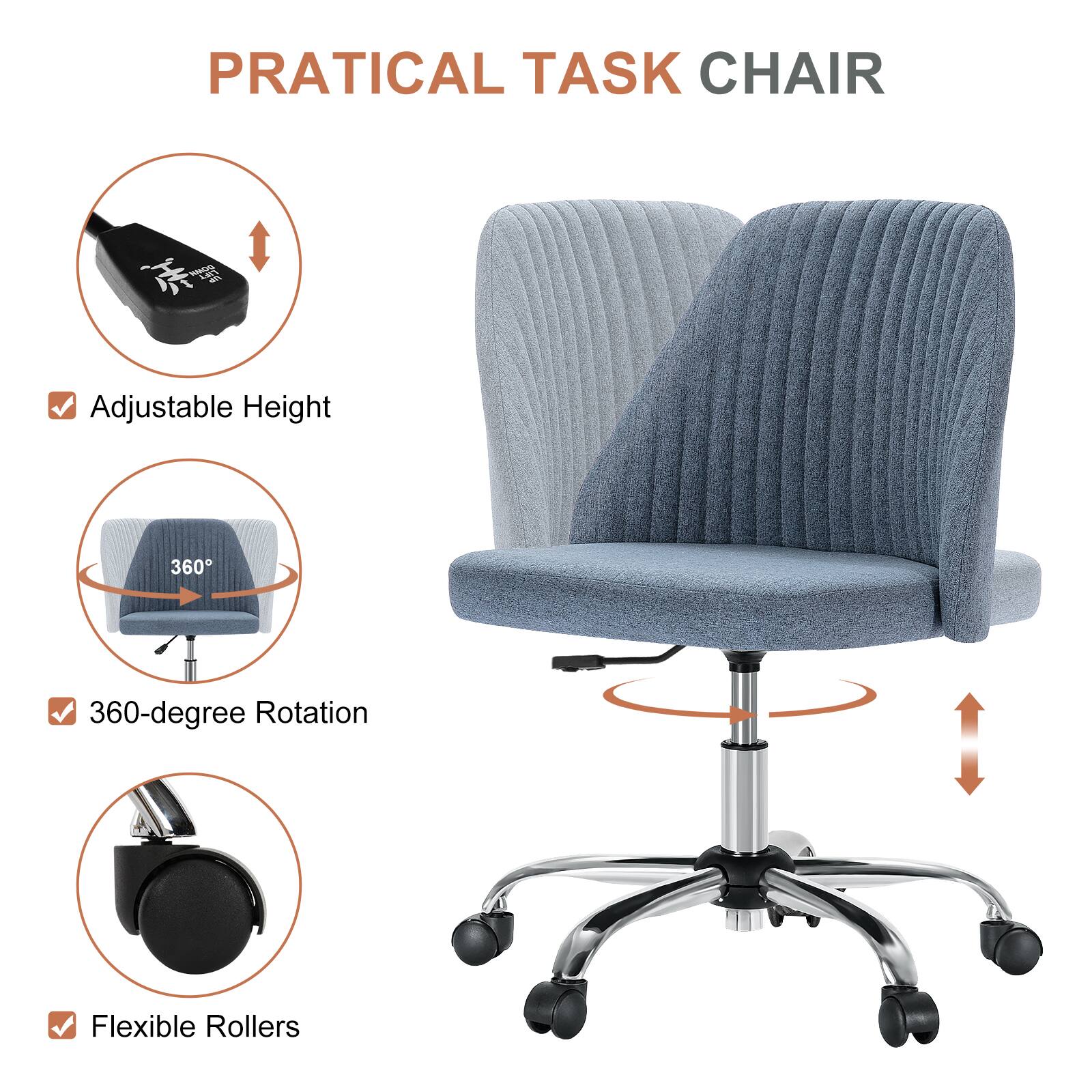 PRATICAL TASK CHAIR

- Adjustable Height
- 360-degree Rotation
- Flexible Rollers
