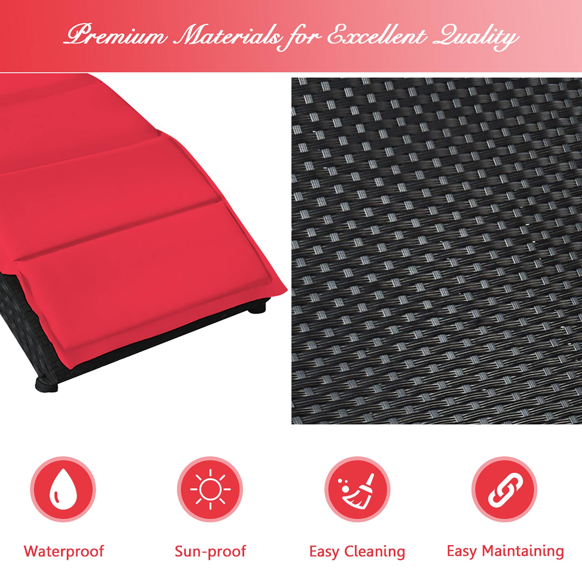 Premium Materials for Excellent Quality: Waterproof, Sun-proof, Easy Cleaning, Easy Maintaining