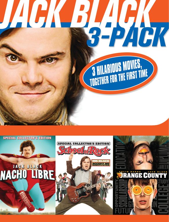 Jack Black 3-Pack: Nacho Libre/School of Rock/Orange County [3 Discs] [DVD]