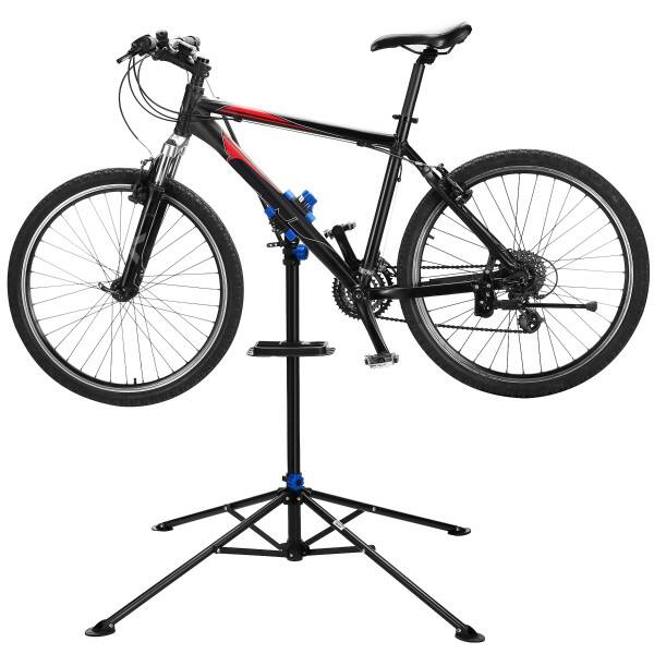 Alt View 3. RAD Cycle - Bike Repair Stand 360-degree Rotating Bike Stand for Maintenance - Tool Tray Clamps for - Black with Blue Accents.
