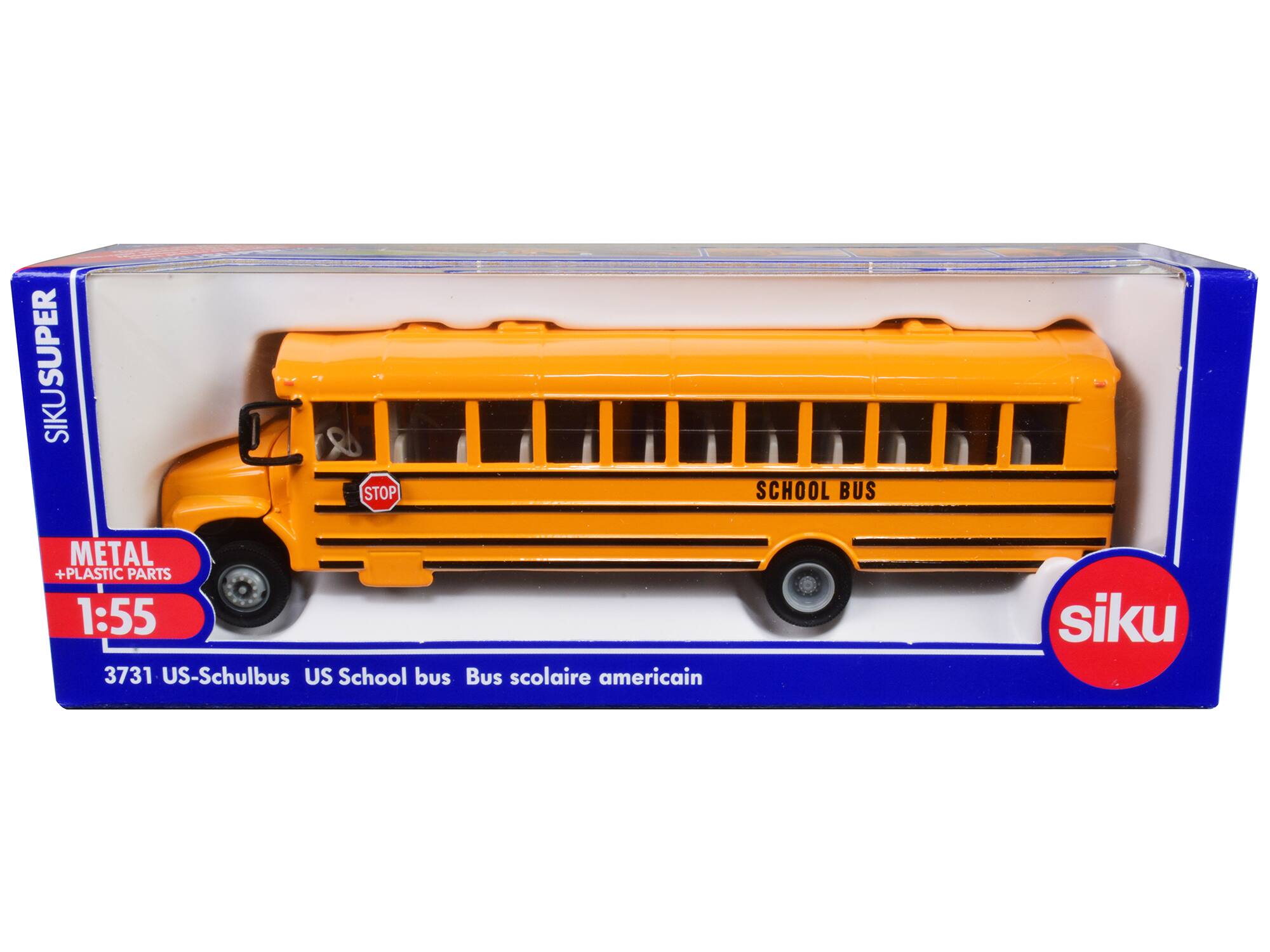 United States School Bus 1/55 Diecast Model by Siku - Yellow